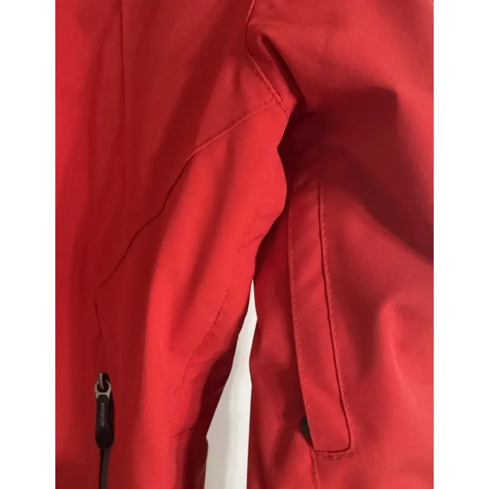 Karbon Hydrogen Ski Jacket Men Medium Red Thermore Hooded Reflective Waterproof